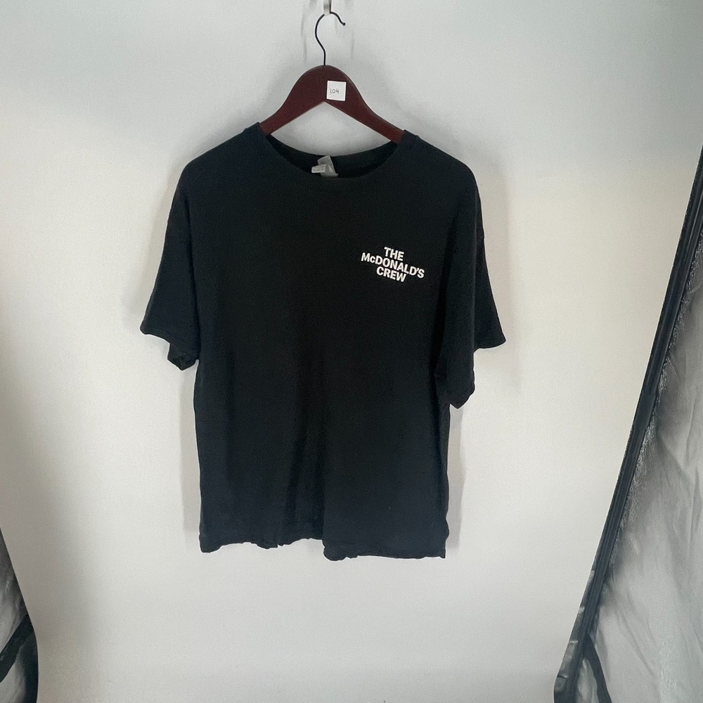 Gildan McDonalds As Featured In Movie TV Promo Crew Graphic T-Shirt Black XL